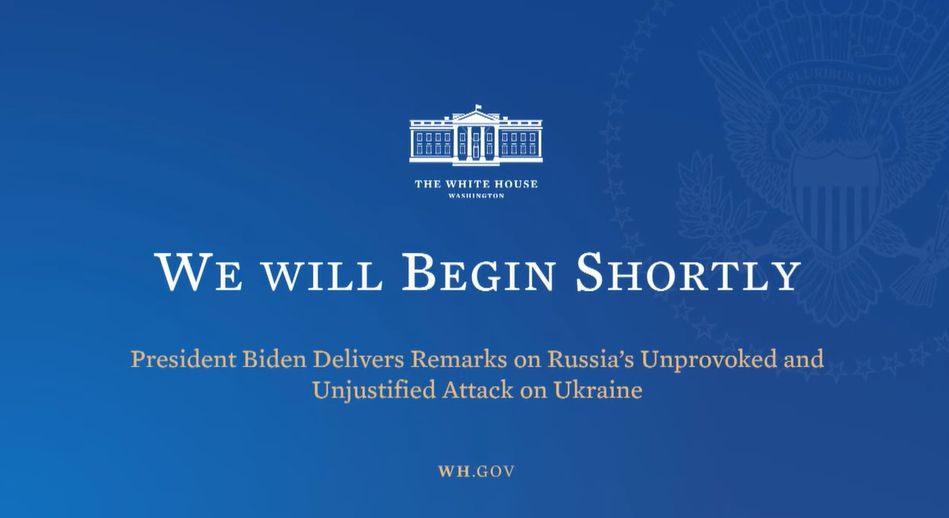 Directo : Comparecencia de Biden sobre Ucrania