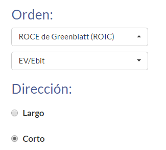 KAU+ Profesional - Trading cuantitativo - ROIC y EV/EBIT en corto