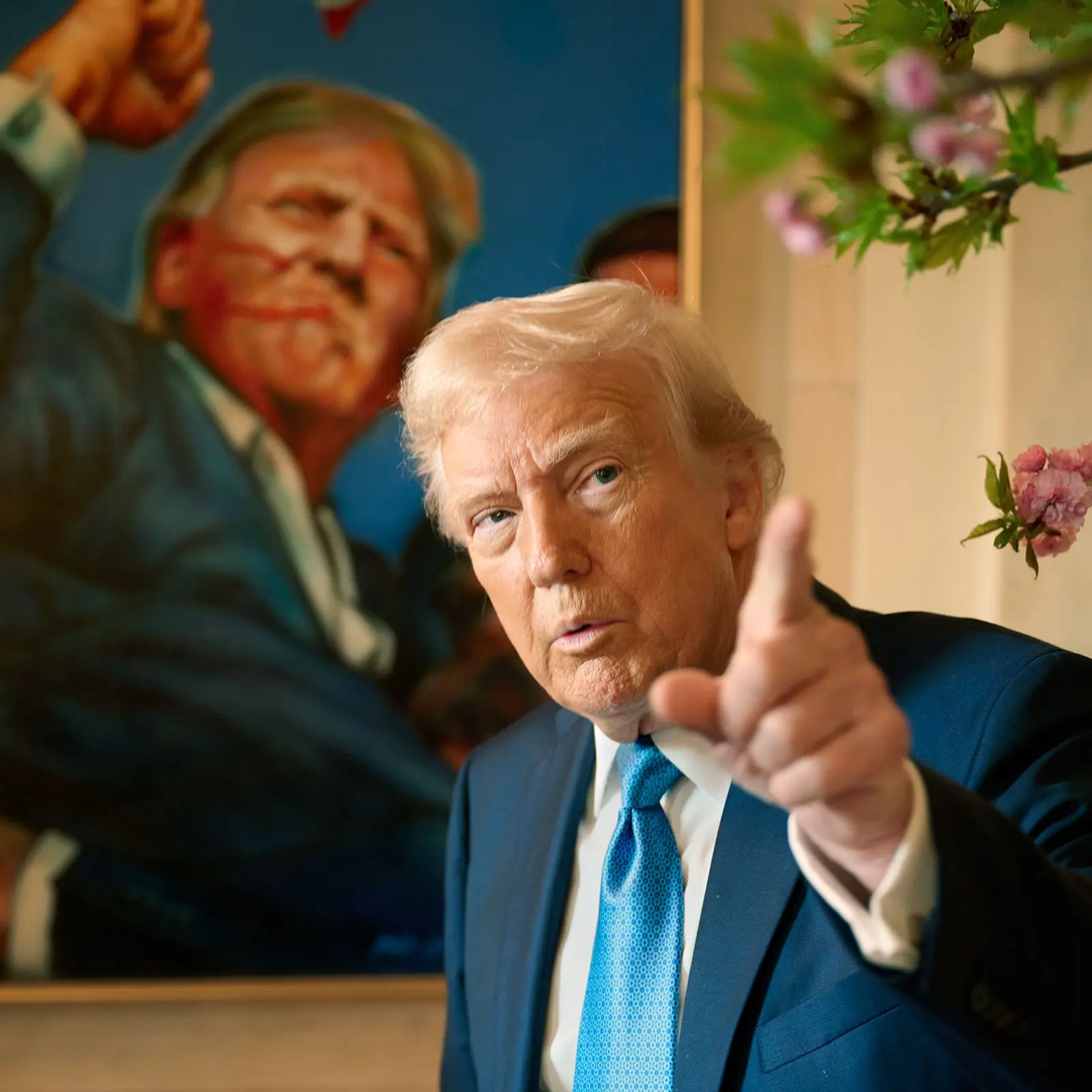 Entrevista de Trump a TIM por sus 100 días de mandato.